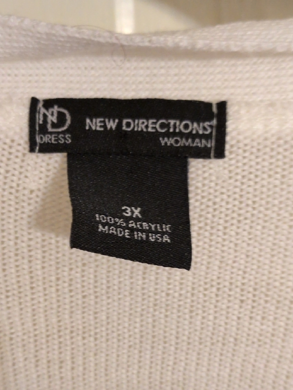 George White Open-Front Crochet-Hem Women's Cardigan - Picture 2 of 3